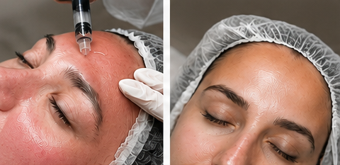 Skin rejuvenation before and after result